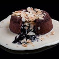 ÃÂ¡ake with chocolate lava Royalty Free Stock Photo